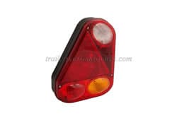 Offside triangular rounded vertical plug in rear light cluster