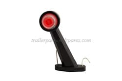 MP8755B RED/WHITE RUBBER 45 SIDE MARKER 12/24V